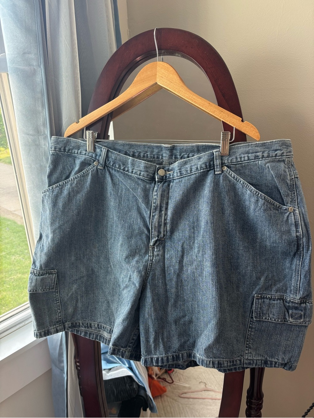Denim cargo granola girl mom carpenter shorts - Picture 2 of 9